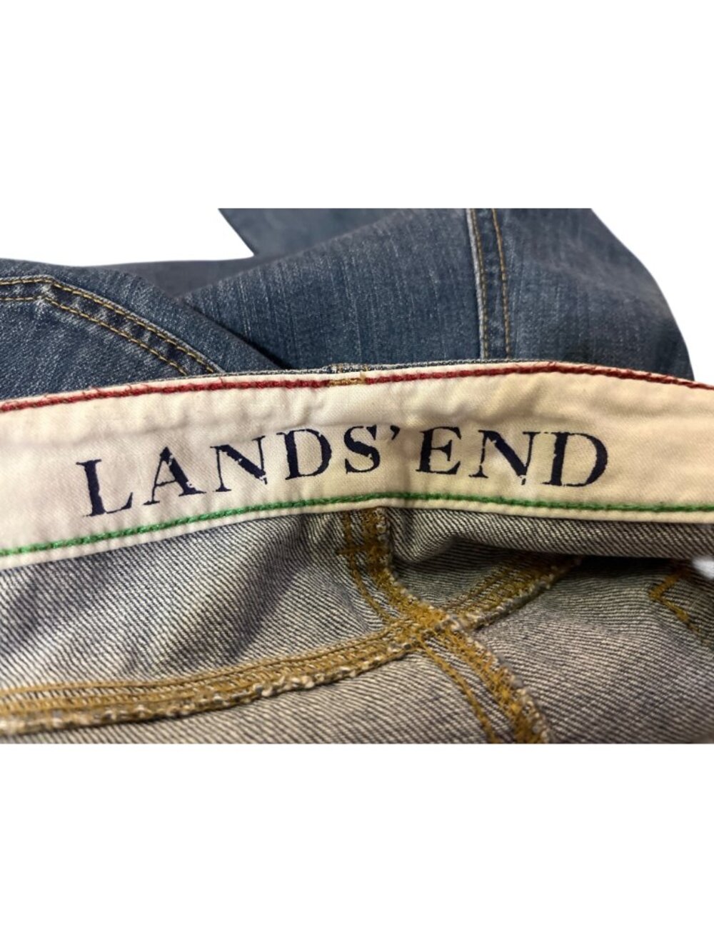 Lands' End Jeans Women's Size 16 x 32 Straight Leg 100% Cotton Denim Used - Picture 7 of 16
